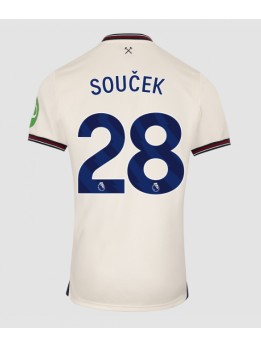 West Ham United Tomas Soucek #28 Replika Borta Kläder 2025-26 Kortärmad
